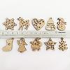 Eco-Friendly Vintage Christmas Ornaments - Creative Cartoon Wood Chip Design