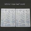 High Quality Silicone Mold Diy Crystal Glue Mold Rose Flower Leaf Mirror Handmade