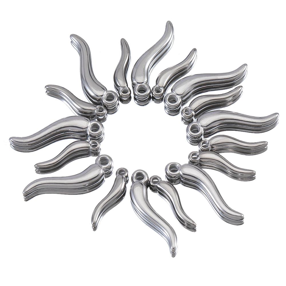 5pcs Stainless Steel Pepper Charms 15mm 20mm Enamel Vegetables Earrings Pendant for Necklaces DIY Jewelry Findings Supplies Bulk