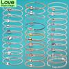 Ahthen 925 Sterling Silver Bracelets Wishbone Heart Blue Disc Fan Clasp Heart T -Bar Snake Chain Bracelets Friendship Bangles