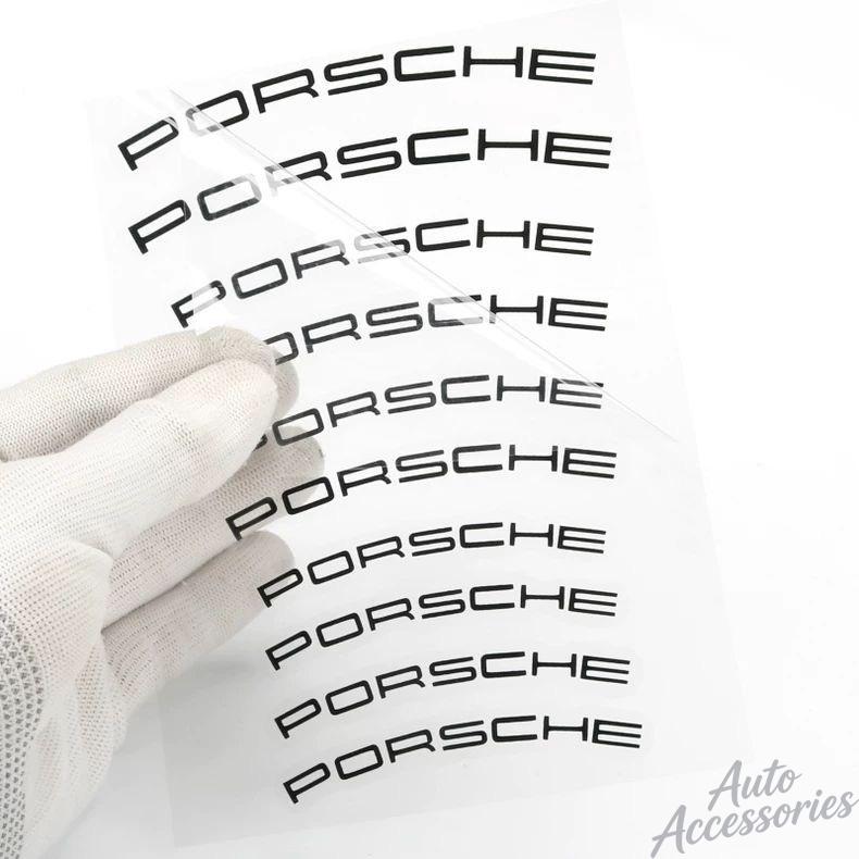 hbcr1 Car Brake Caliper Sticker High Temperature Waterproof Decal For Porsche Cayenne Panamera Macan 911 Taycan Boxster Cayman Pajun