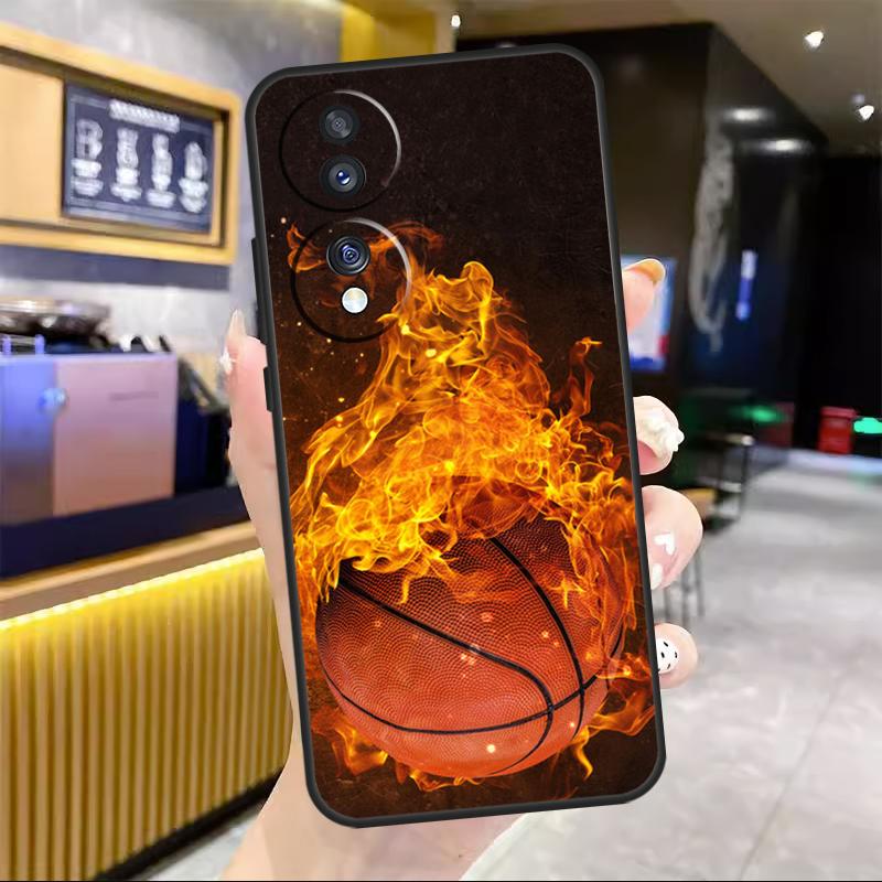 Basketball On Fire Case For Honor X7a X8a X9a X6a X8 X9 X6 X7 10 50 90 70 Lite 8X 9X Magic 4 Lite 5 Pro Cover