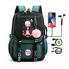 Anime Adults Large Capacity Backpack Bags Demon Slayer Nezuko Kawaii Cartoon School Bag forManga To Travel Daily Girls Bookbags