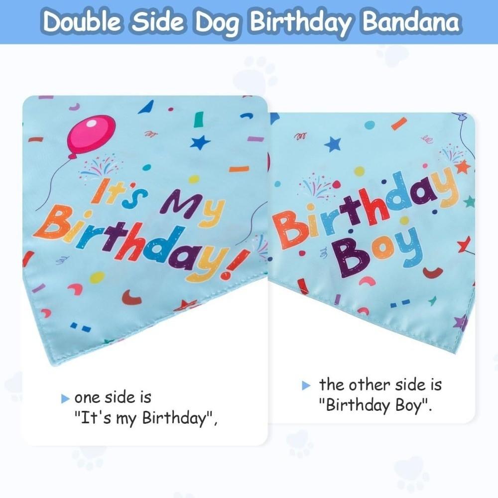 Cute Dog Birthday Hat Set Sequins Cat Triangle Scarf Dog Birthday Bib Pet Birthday Party