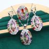Fashion, E-Commerce Jewelry, Anti-Allergic Aaa Zircon Necklace, Earrings, Rings, Jewelry Set.