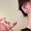 Новые серьги-бабочки из стерлингового серебра 925 пробы Персональный шарм Простые женские серьги Подарок на день рождения для друзей Изысканные украшения