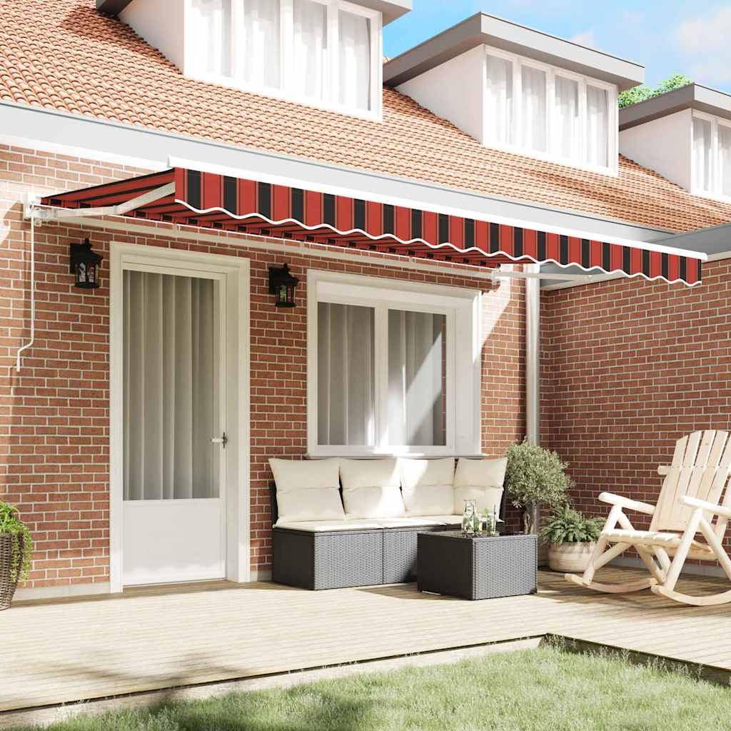 Retractable Awning Frame Orange and Black 350 x 200 cm