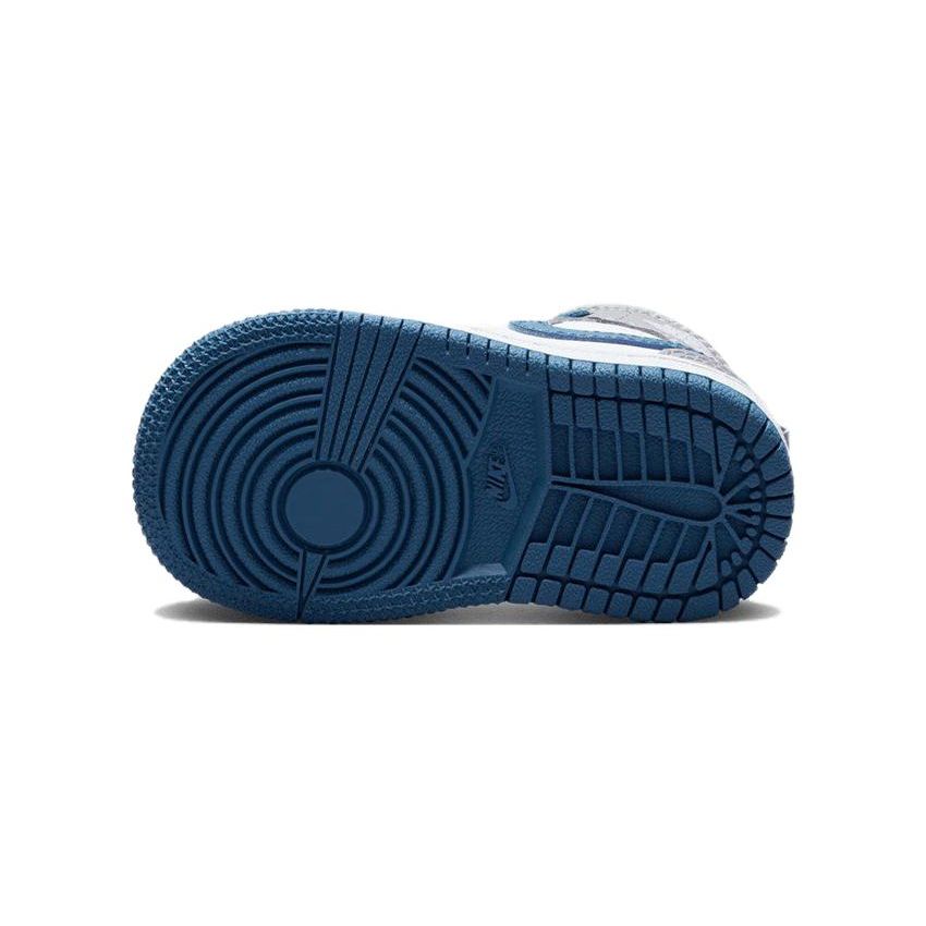 Air Jordan 1 Mid TD Cement True Blue Baby Sneakers Grey Cement-Grey White DQ8425-014