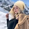Winter Knitted Hats for Men Women Slouchy Hat, Warm Autumn Soft Cozy Fashion Headwear Travel Ski Cap, Solid Color Skull Cap Hiking Outdoor Walks Caps