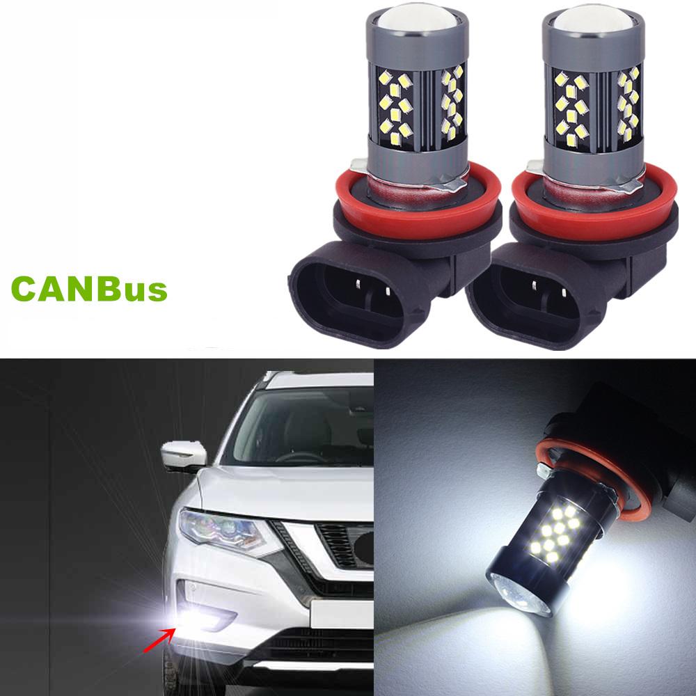 Для X-trail T32 2013-2020 2 шт./лот CANBus без ошибок 42SMD светодиодный передний противотуманный фонарь противотуманный фонарь