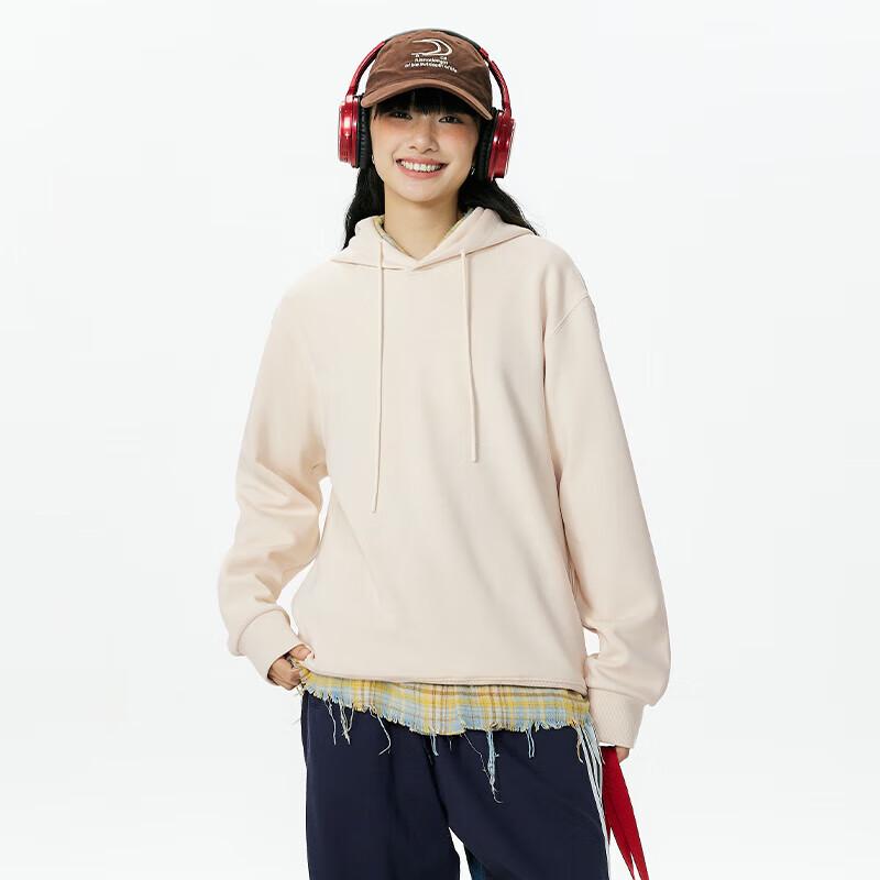 MINISO Men's Heavyweight Panda Badge Pullover Hoodie