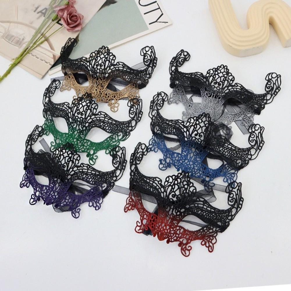 Flower Pattern Lace Masquerade Mask Lace Party Masks Half Face Mask Festive Party