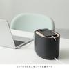 ideaco Cable Box Desktop 18cm x 12cm x Oval Box Cable Storage Stone Sand Black (W) (D) 13.5cm (H)