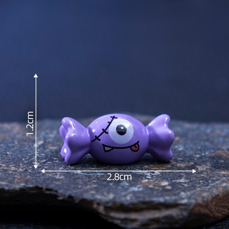 Halloween Mini Resin Figurine Skull Coffin House Chair Ornament for Micro Landscape Party Tabletop Decoration