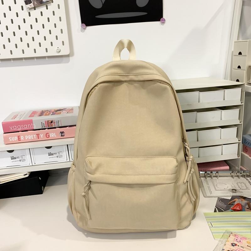 Женский рюкзак большой вместимости, однотонный, студенческий рюкзак, мужской школьный рюкзак