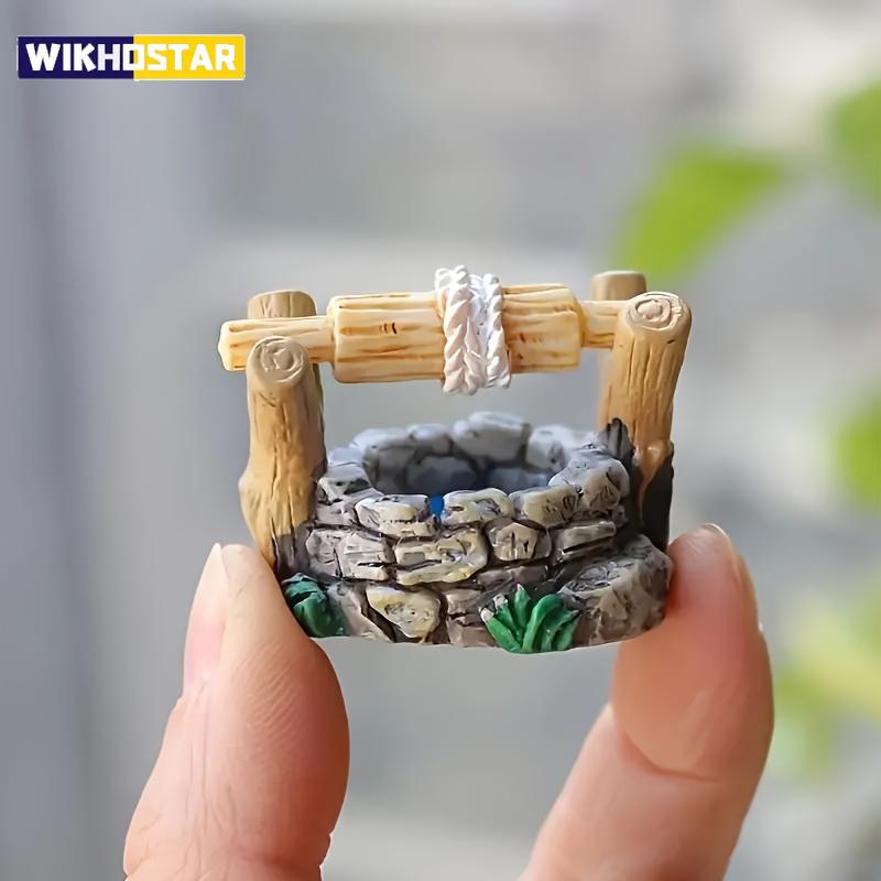 A Miniature Wonderland Well Statue - Handmade Resin Collection Micro Landscape Decoration