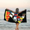 1pc UFO Robot Grendizer2 Beach Towel, Beach and Seaside Swimming Pool Equipment, Fashion Pattern, Rectangular, Travel Essentials