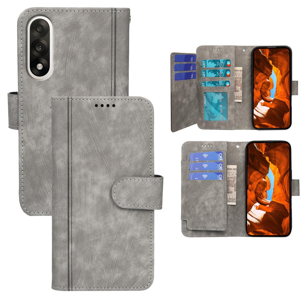 For OnePlus Ace 5 Ultra 5G/Nord 5 5G Leather Case Line Pattern Wallet Phone Cover with 9 Card Slots