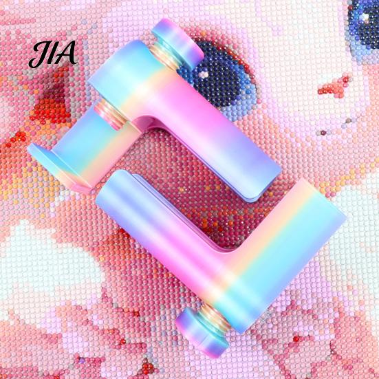 Rhinestone Painting Canvas Clip Holder, Adjustable Table Clamp & Roller for Canvas, DIY Art Accessories Tools Anti Slip