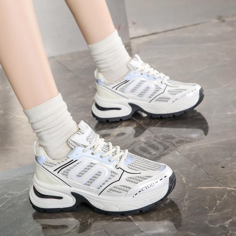 2025 Spring New Tire Sole Women's Dad Shoes Thick Sole Increases Height and Shows Leg Length Women's Shoes Star Same Sports Shoes