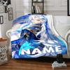 Customiz Name Personality Genshin Impact characters  Blanket Soft &Warm Sofa Office Bed Travel Lunch Break Blanket, Gift Suitable All Seasons