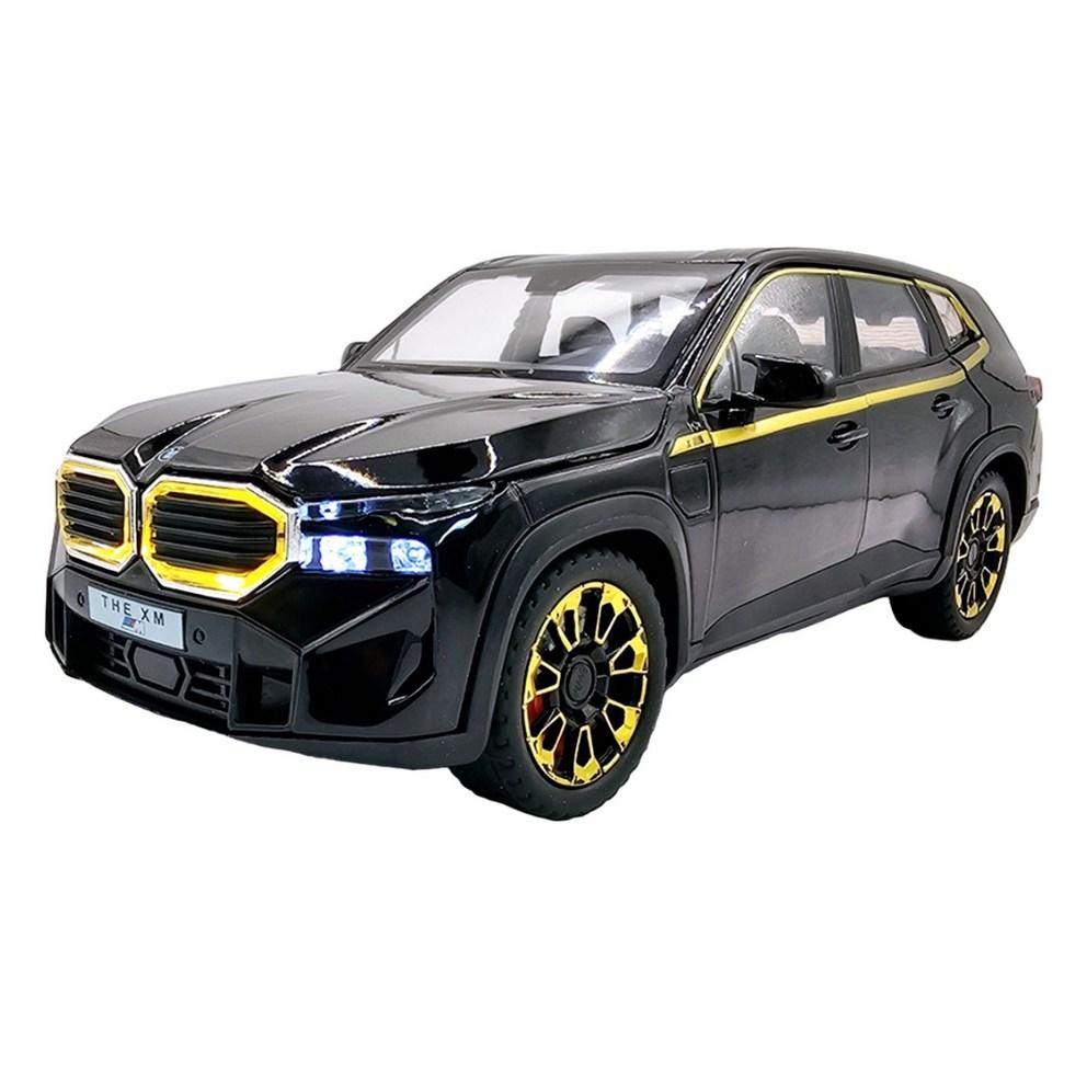 BMW XM Внедорожник 1:Литой металлический модельный автомобиль, масштаб 1:24, черный