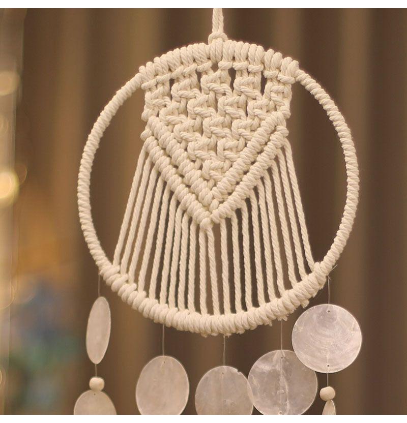 Seashell Wind Chime: Handmade Minimalist Bedroom Hanging Ornament and Gift
