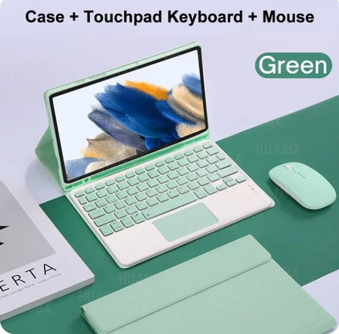 For Samsung Galaxy Tab S9 FE Cover 10.9 Inch Detachable Bluetooth Keyboard Case for Samsung Tab S9 FE 10.9" SM-X510/X516B Funda