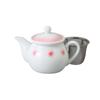 Ale-net 350cc Red Plum Teapot (with Tea Strainer) - Stylish Porcelain