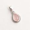 Rose Quartz Gemstone Women Pendant 925 Sterling Silver Handmade Jewelry