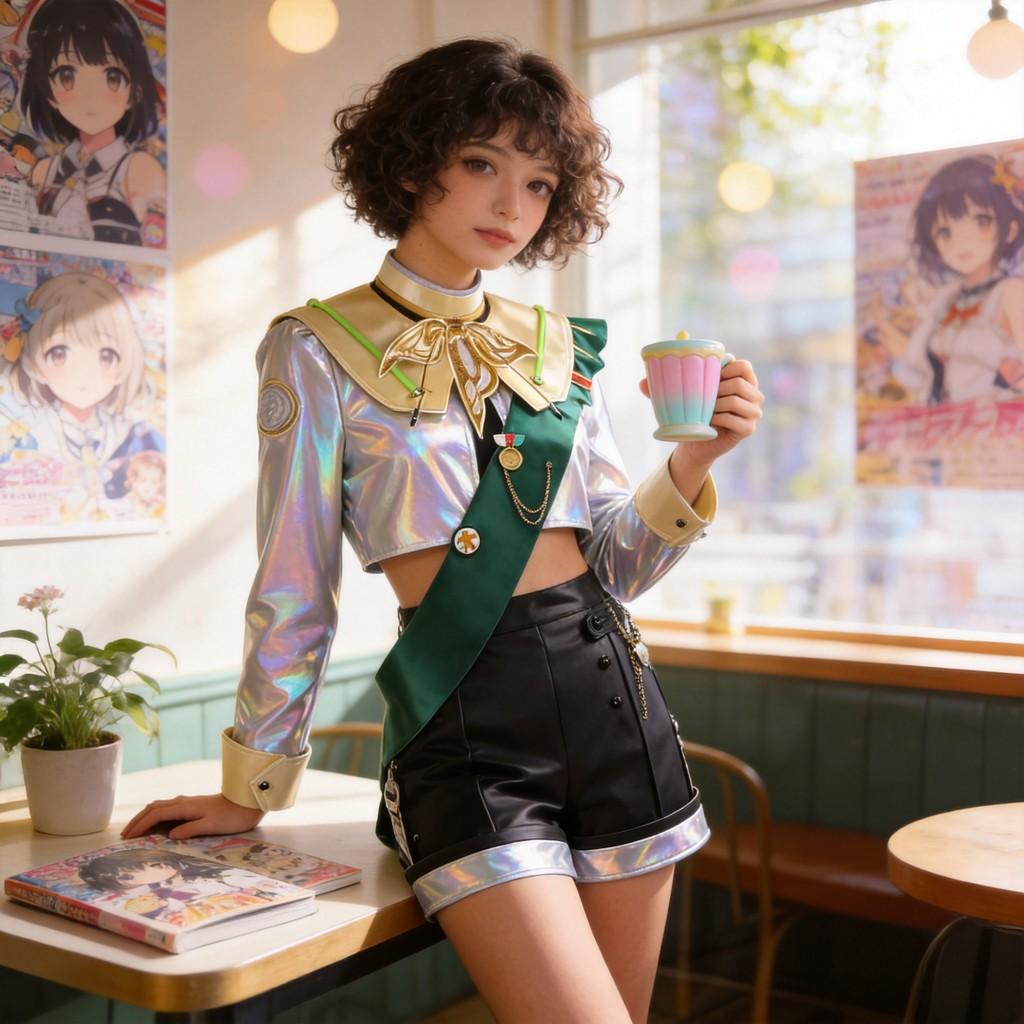 Reverse 1999 Silverwing Eagle Cosplay Attire With Accessories For Manga Fan Events