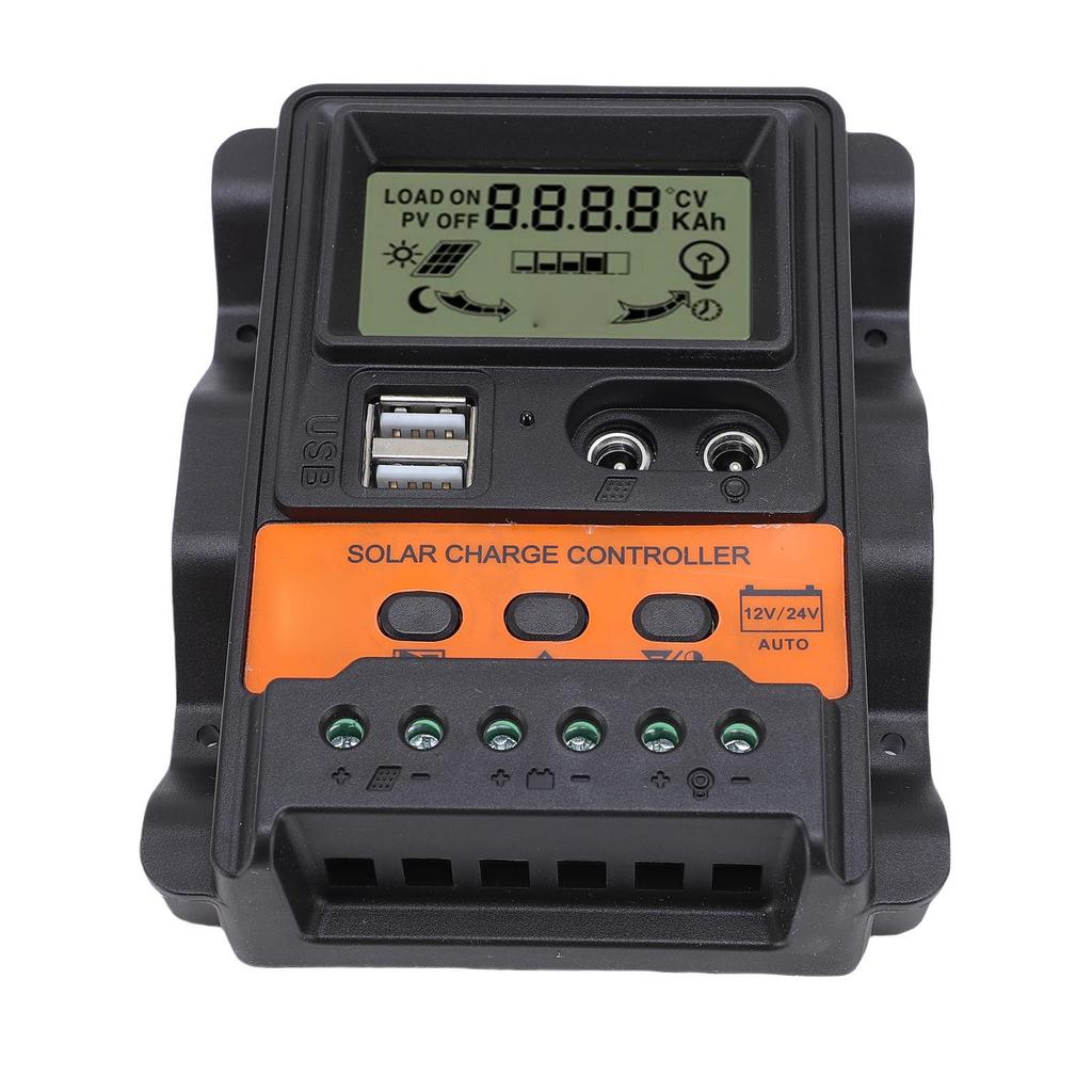 Контроллер солнечной панели 12В 24В Двойной USB Порт DC 20А Эффективный Автоадаптируемый для Уличного Освещения Фотоэлектрическая Генерация Энергии