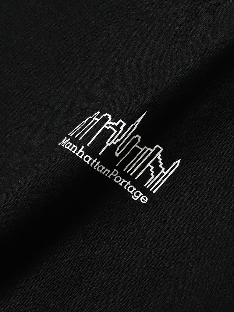 BEAMS LIFE STORE by BEAMS Manhattan Portage Long Sleeve Print T-Shirt, Men's, Black, Size L