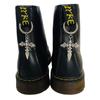 Gothic Sword Flame Serpent Pentagram Martens Metal Shoe Buckle Punk Diy Detachable Circle Buckle Animal Pendant Shoe Accessories