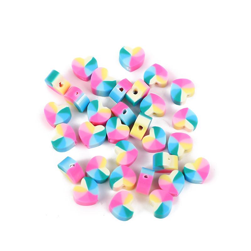 Diy Polymer Clay Soft Ceramic Beads, Round Soft Ceramic Beads Handmade Jewelry Accessories