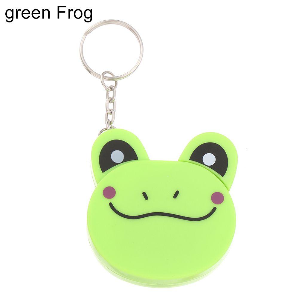 Mini 1M Sewing Measure Ruler Cartoon Animal Tape Measure Measuring Ruler Automatic Stretch Ruler