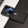 Для ZTE nubia Flip2 5G A404ZT Чехол Держатель для карт Кожа с текстурой личи + ПК Чехол для складного телефона