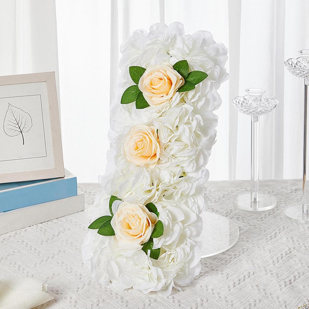 Artificial Flower Panel Peony Cluster Backdrop Wedding Table Setting Holiday Ceremony Simulation