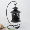 Hanging Candlestick Wrought Iron Art Vintage Hollow Out Lantern Candle Holder Tabletop Wedding Party Romantic Home Decoration
