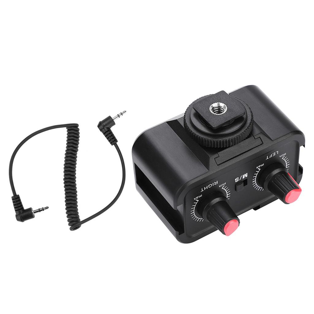 WS V2 2-канальный универсальный микрофонный аудиоадаптер-микшер с 3,5 мм входами для зеркальных камер