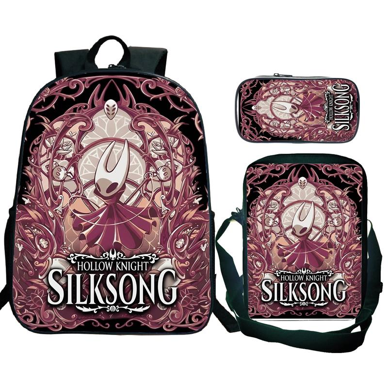 Hollow Knight 2 Silksong Рюкзак Подростки Хорнет Магнит на Холодильник Ранец Сумка Через Плечо Пенал Школьные Рюкзаки