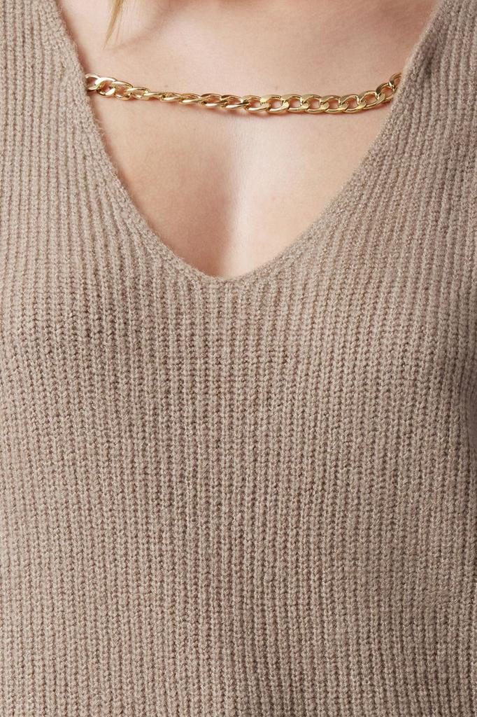 Женский модный стильный свитер, норковый мягкий текстурированный трикотаж, свитер