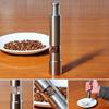 Stainless Steel Salt and Pepper Grinder,Push Button Grinder Modern Design Thumb Grinder, for Black Pepper, Sea Salt and Himalayan Salt, Spice and Salt