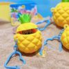 Stitch Summer Beach Collection Pineapple Silicone Keychain With Cute Character Design For Kids And Teens