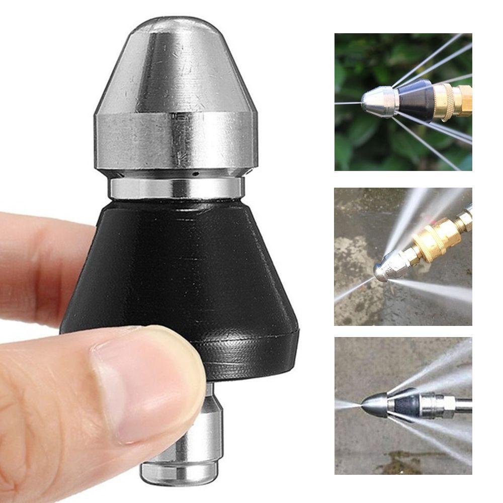 Подключите очиститель канализации из нержавеющей стали, насадка для мойки под давлением, резьба 1/4 дюйма, дноуглубительные работы