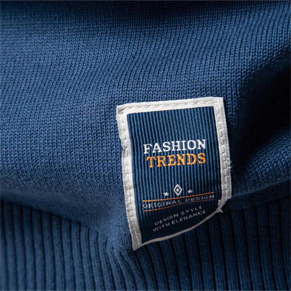 AIOPESON Мужские однотонные хлопковые вязаные свитера с круглым вырезом, повседневные модные классические свитера для мужчин