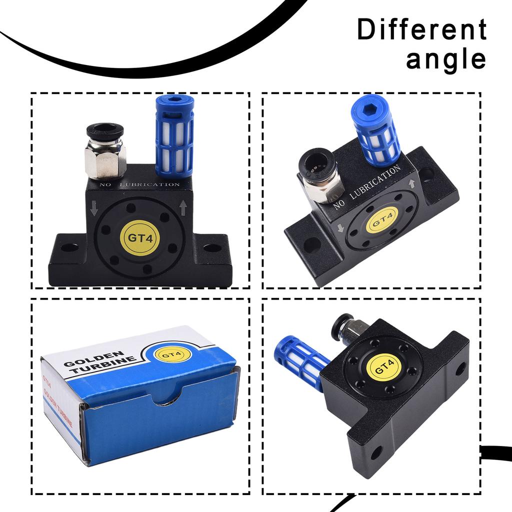 Пневматический вибратор из алюминиевого сплава Турбинный пневматический вибратор Промышленный воздушный пневматический вибратор GT-04 для фильтра вибростола