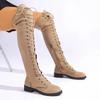 Fashion The New Autumn and Winter Women's Long Boots, Knee-high, Large-sized European and American Motorcycle Boots for 2025