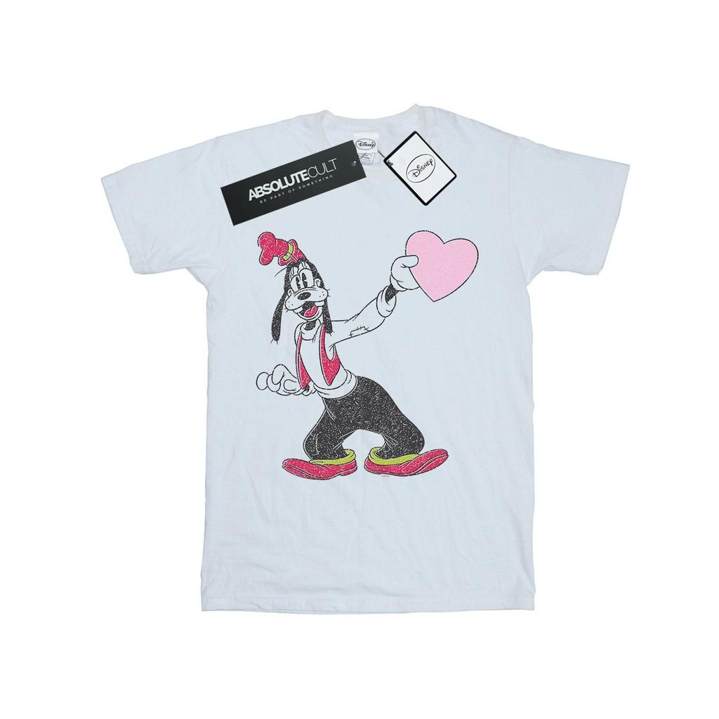 Disney Mens Goofy Love Heart T-Shirt