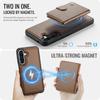 For Samsung Galaxy A36 5G Case JEEHOOD J09 RFID Blocking Card Holder Leather Back Phone Cover Magnetic Case